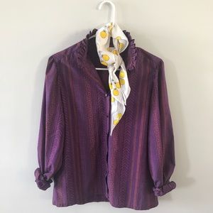 Purple button up